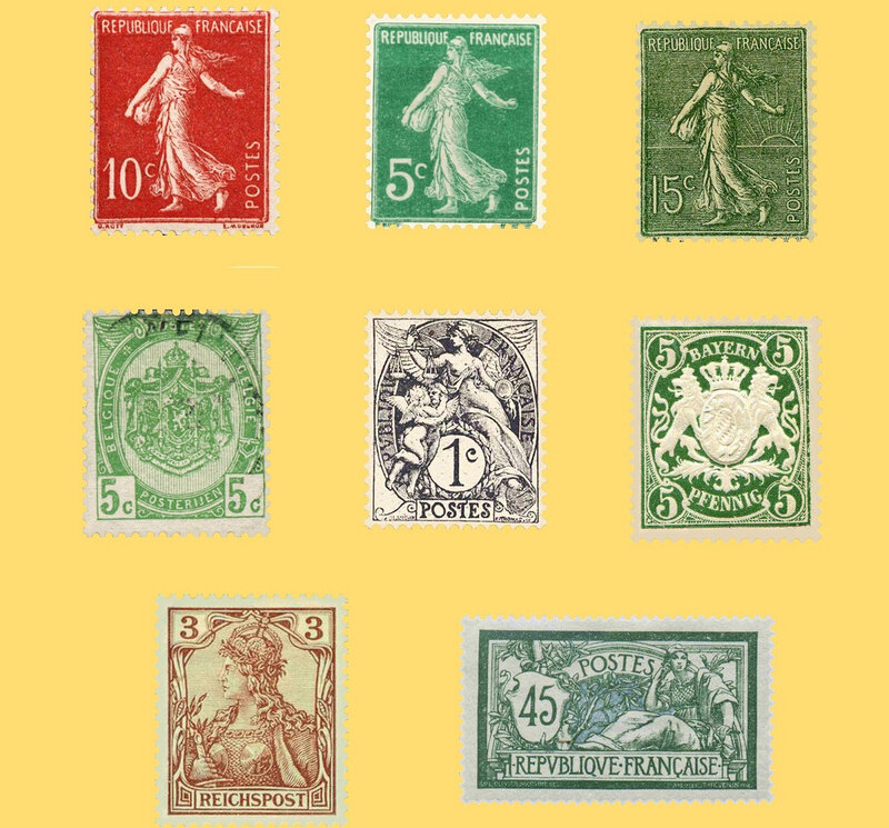Timbres CPA Paysage