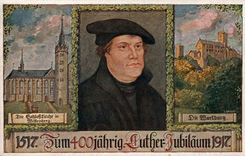 CPA Martin Luther 400 ans Réforme