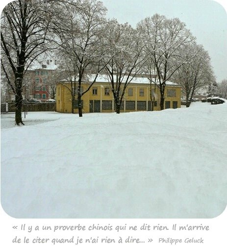Quartier Drouot - Matinée de neige