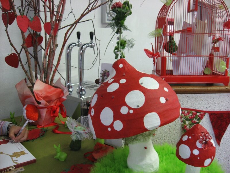 champignon lumineux, cage...
