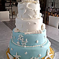 <b>Wedding</b> <b>cake</b>, Thème Coquillages