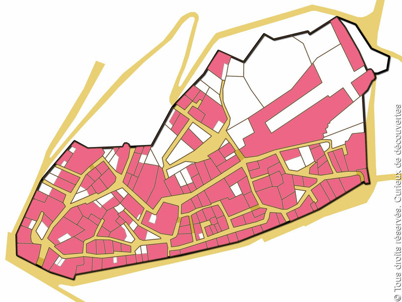 Cité médiévale d'Allan (plan)