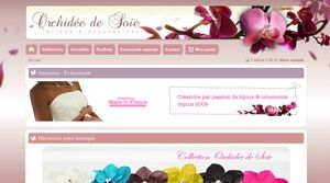 boutique en ligne orchidée de soie