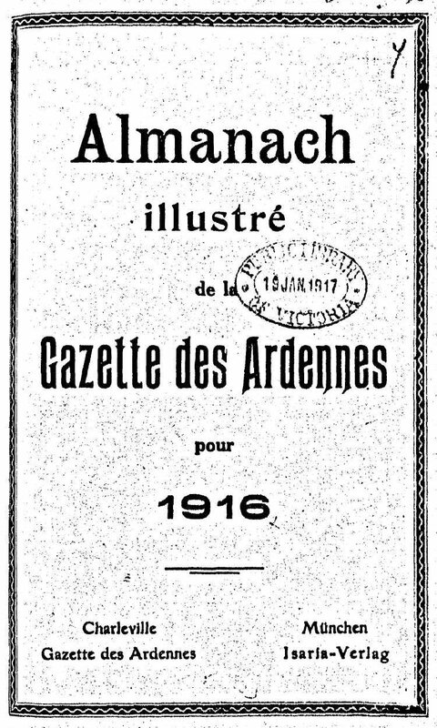 Almanach des ardennes 1916-1