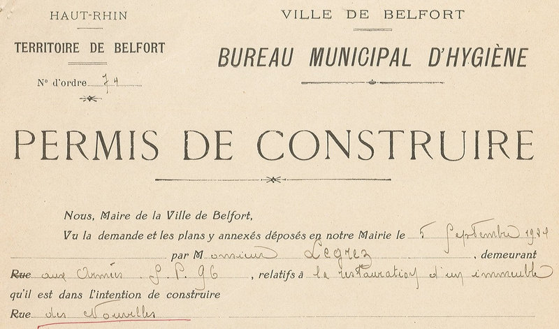1924 09 13 Permis de construire n°74 R1