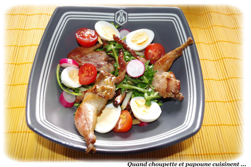 salade de pissenlits et sa cuisse de caille confite-2107