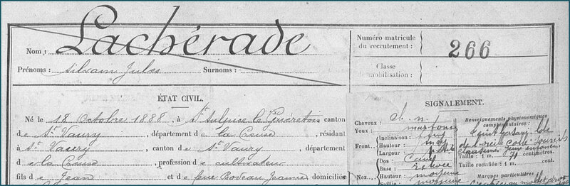 LACHERADE Silvain Jules - FM