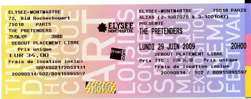 2009 06 The Pretenders Billet