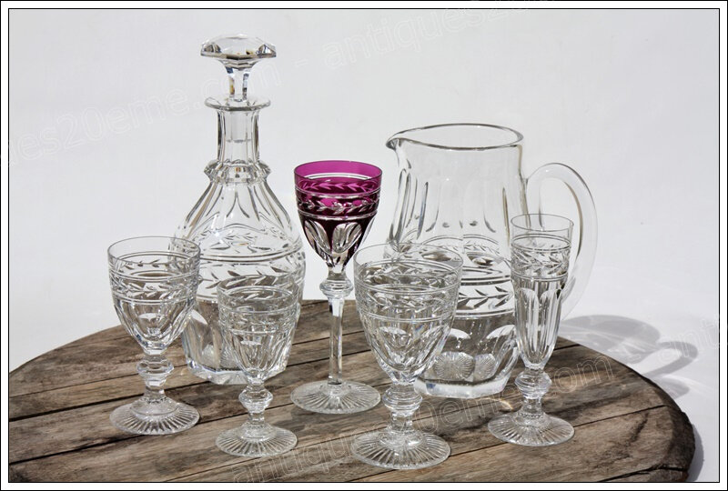 Service verres cristal Baccarat Jonzac 