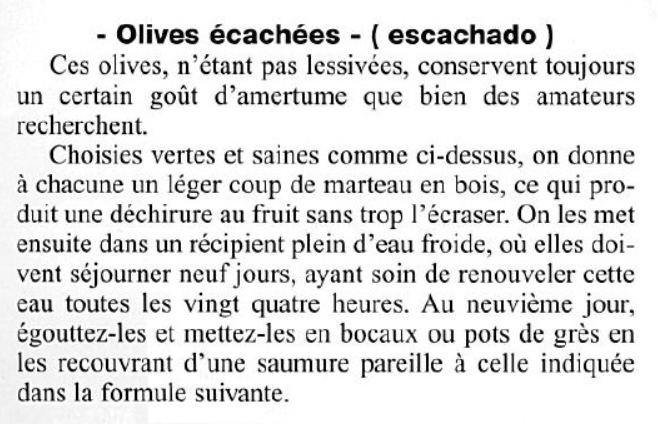 Olives écachées