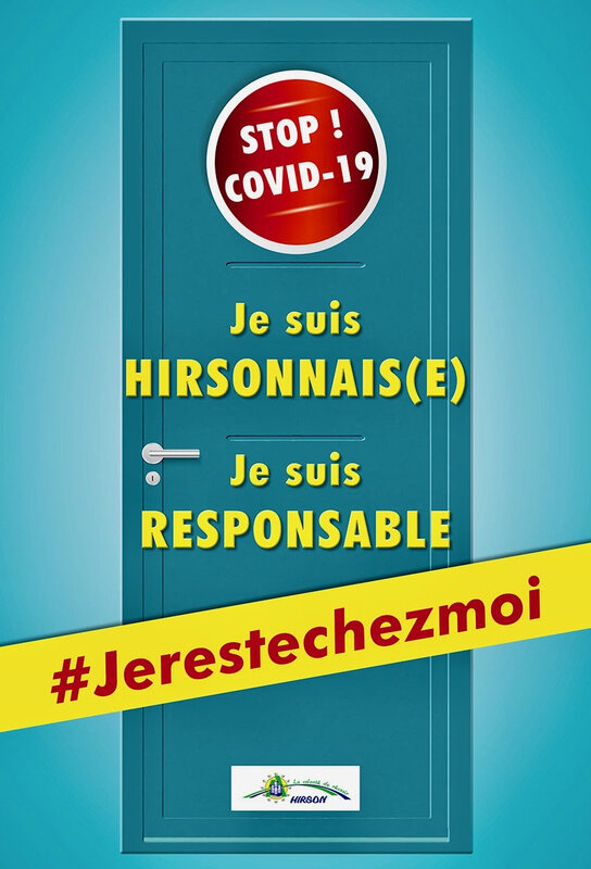 CORONAVIRUS HIRSON 2020 AFFICHE COVID