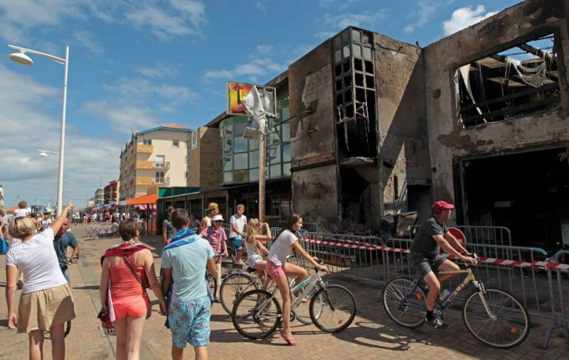 Violent incendie à Lacanau 1