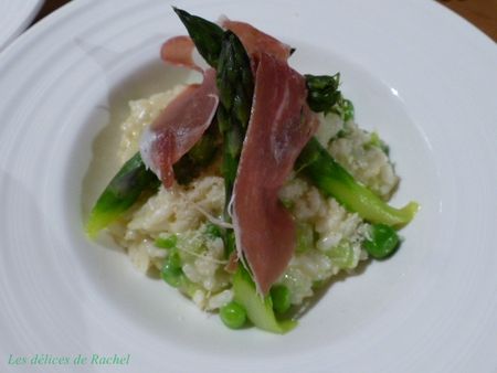 Risotto asperges petit pois