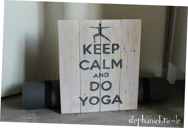 keep calm yoga deco