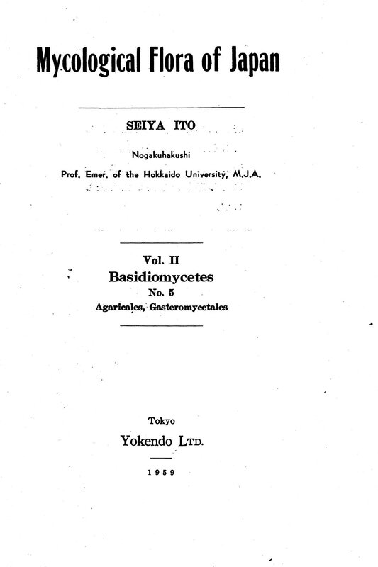 Mycological flora of Japan [1959] cov 1