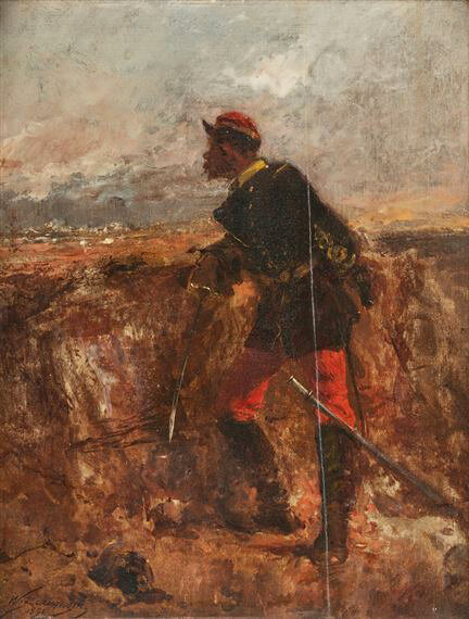 Beauquesne, Soldier painting (1891)