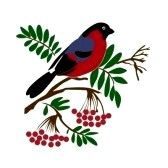 9251169-vector-silhouette-of-the-bullfinch-on-white-background