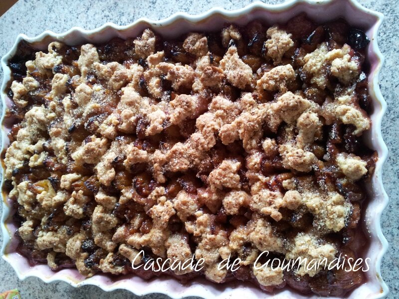 Crumble aux quetsches