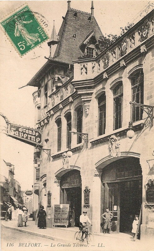 Belfort CPA Fbg France n°35 Grande Taverne Façade 116