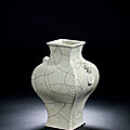 A Guan-Type Vase, <b>Qianlong</b> <b>Period</b>, 1736-1795