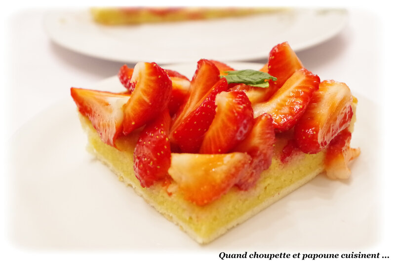 tarte aux fraises à la pâte d'amandes-9299
