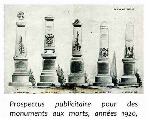 Planche monument aux morts