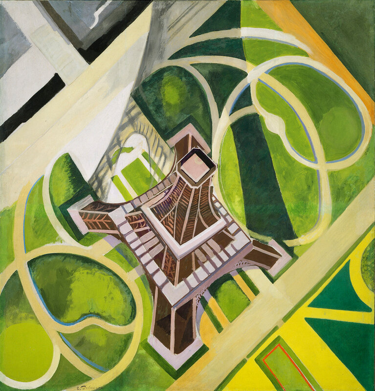 Delaunay_La-Tour-Eiffel-et-jardin-Champ-de-Mars_1922_Washington
