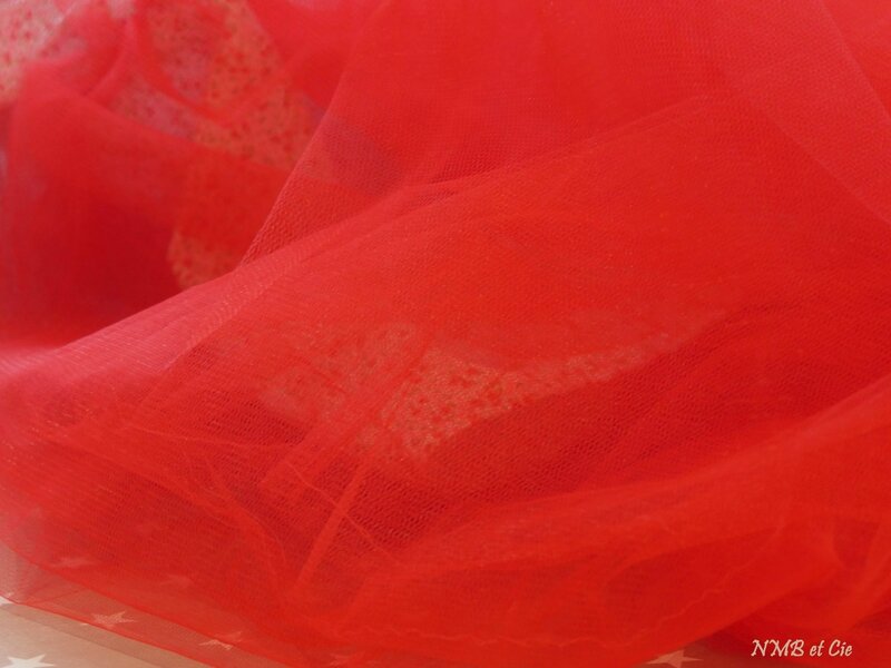 robe Gisèle rouge tulle