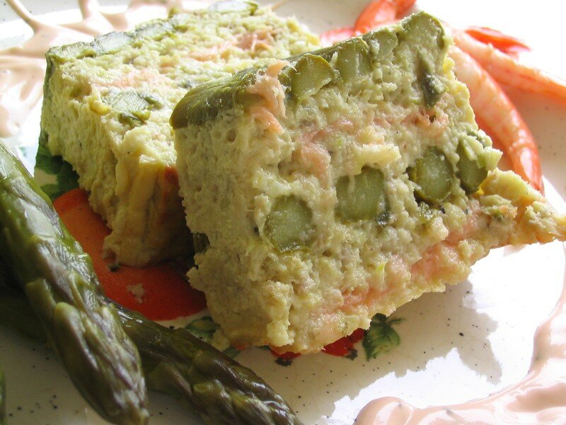 Terrine de Poisson aux Pointes d'Asperges, et saumon La Cuisine De Marie