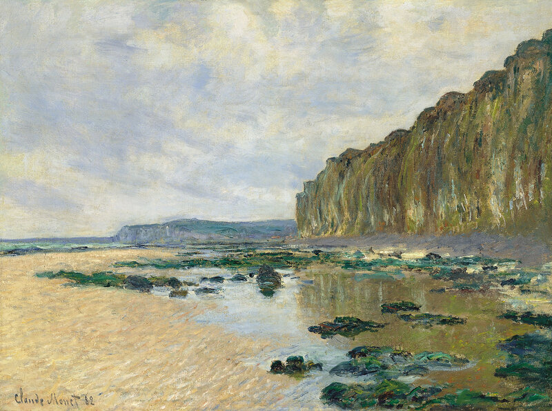 1882, Marée basse devant Varengeville