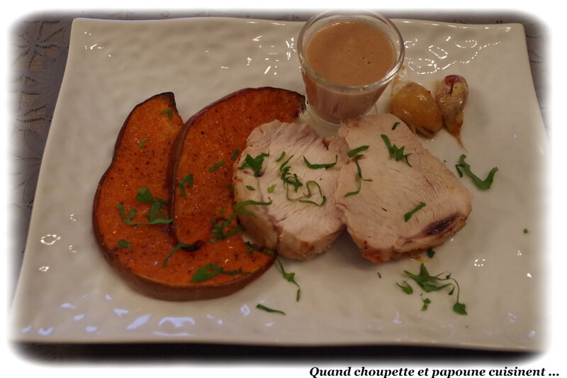 rôti de dinde, sauce au foie gras-1409