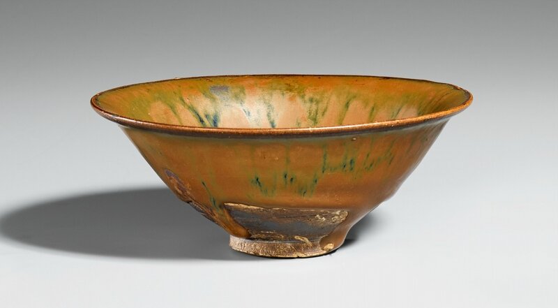 A Cizhou type black bowl with iron rust stains, Northern Song-Jin dynasty, 11th-12th century