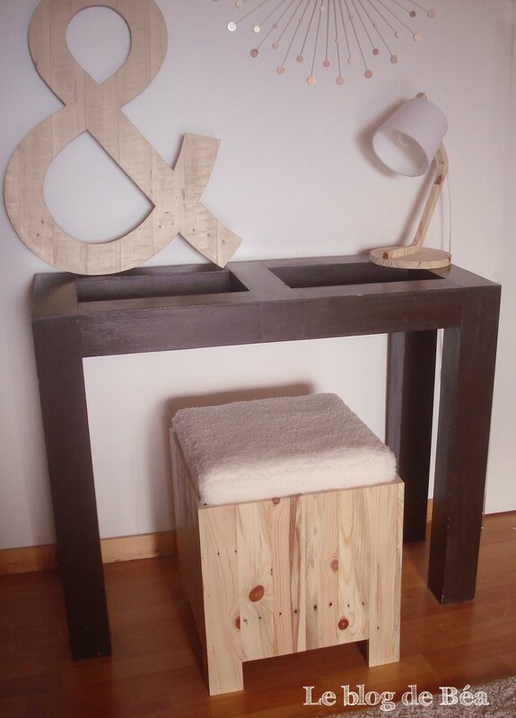 DIY tabouret et rangement en bois de palette