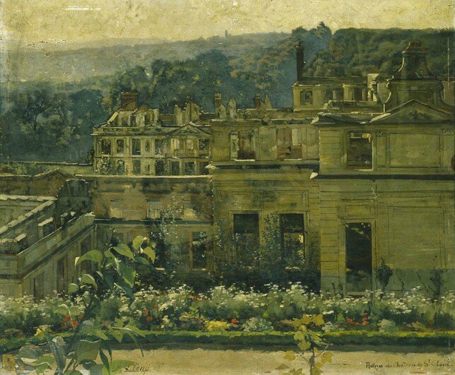 Tanzi, léon vue des ruines du chateau de saint-cloud 1891