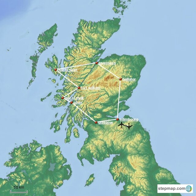 Carte ecosse