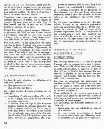 Article de PAYSANS 1973 au Sahel page 2