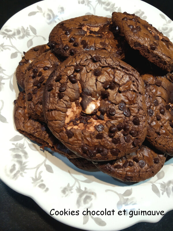 cookies chocolat et guimauve