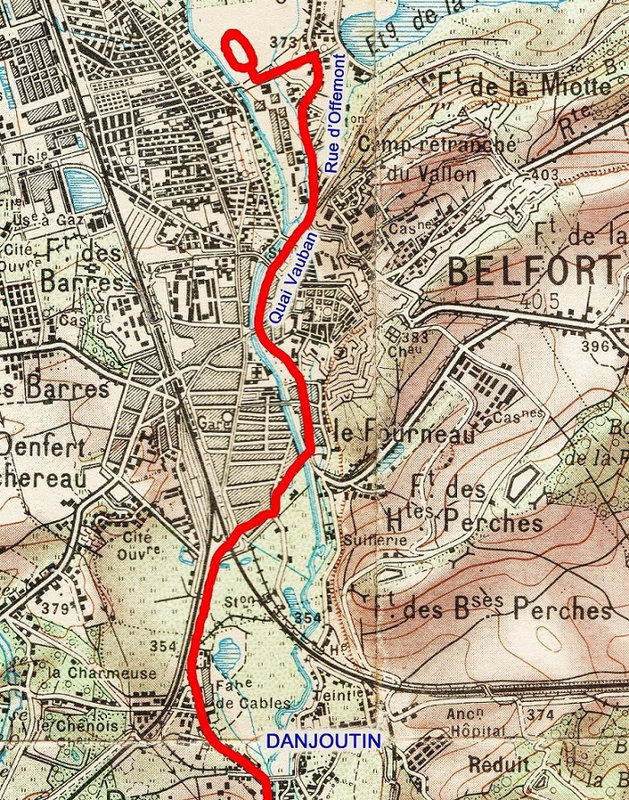 Tou de France 1932 Parcours à Belfort BF R