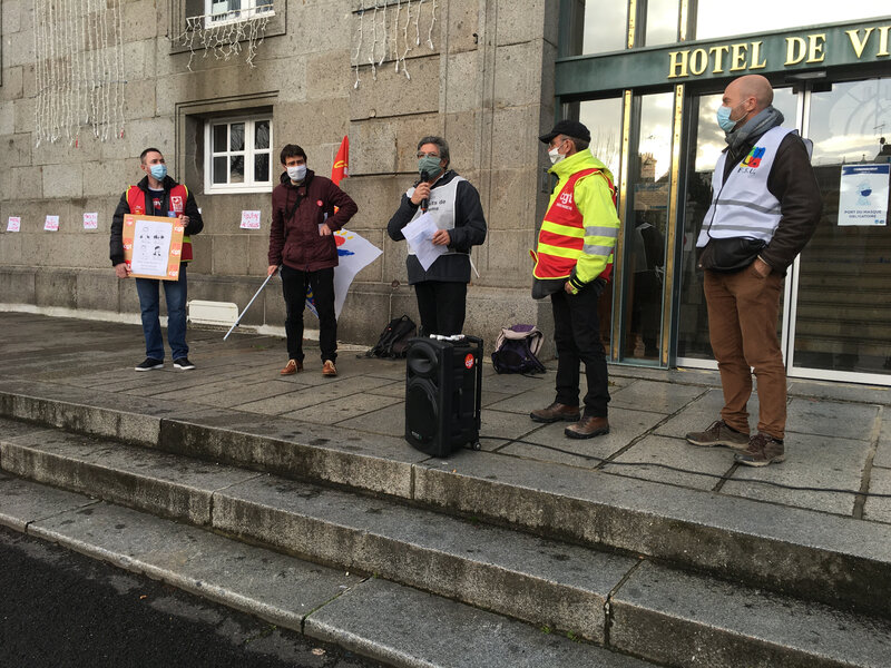 Avranches_manifestation_rassemblement_loi_sécurité globale_12 décembre 2020_prise de parole