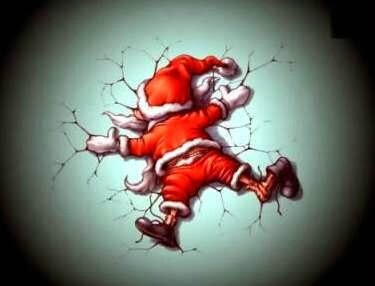 Père Noël crashé