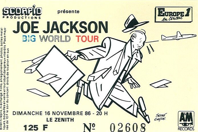 1986 11 Joe Jackson Zénith Billet