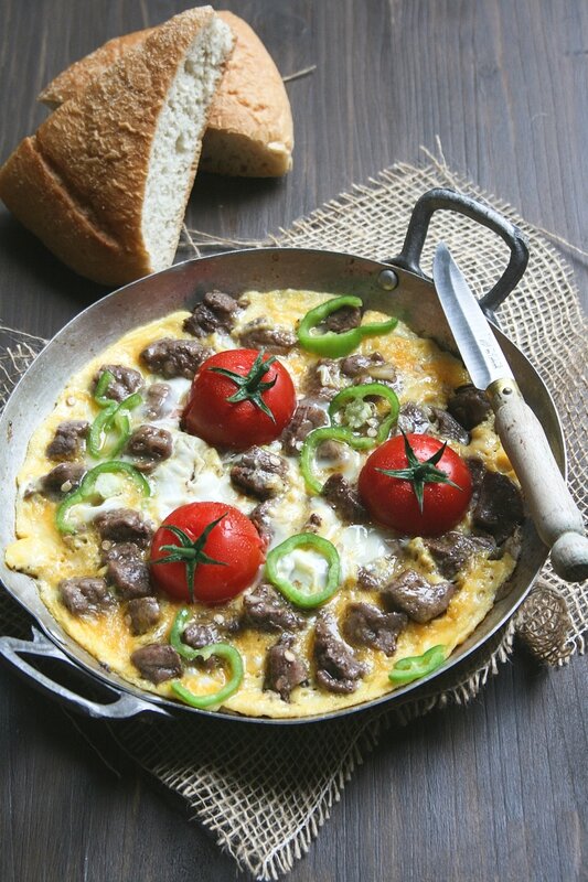 omelette au boeuf aux 4 épices-2