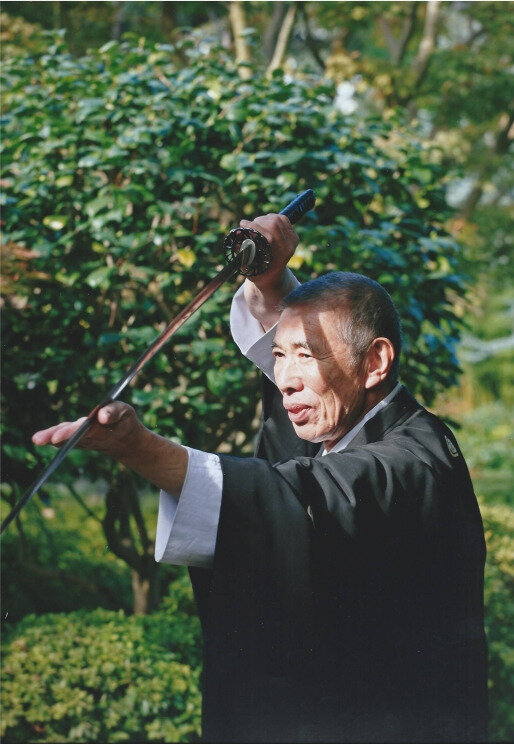 Maître Noro, jardin Albert Kahn avec sabre