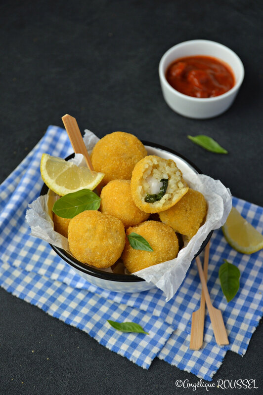 arancini mozza basilic