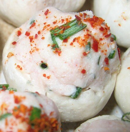 recettes entrees Petits champignons farcis au jambon et au boursin