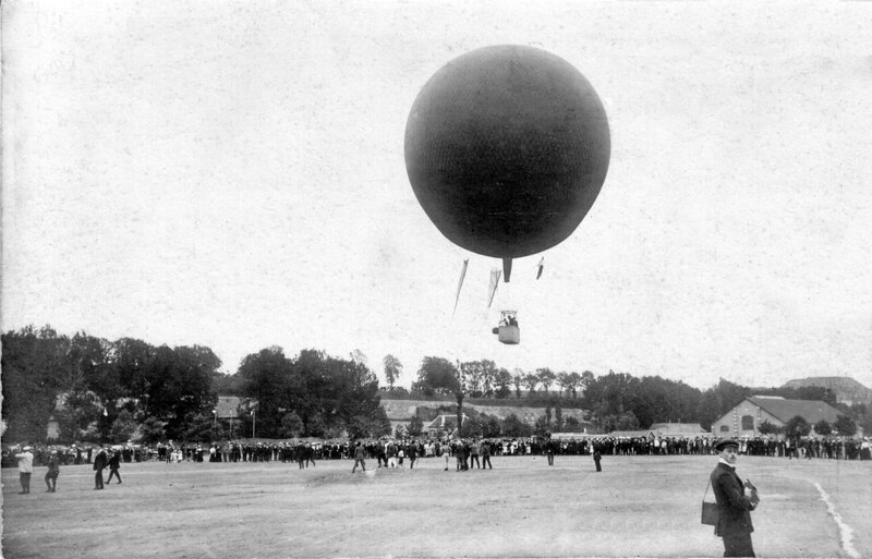 1909 07 14 Belfort CPhoto Fête 14 juillet Envol du ballon Austerlitz XX RR