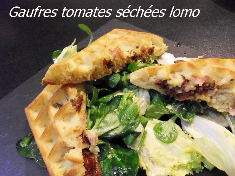 gaufre tomates séchées lomo