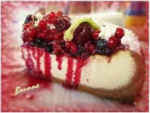 Cheesecake aux fruits rouge