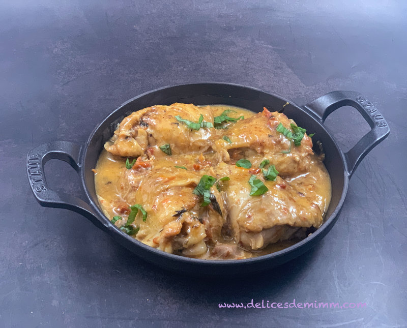 Poulet aux tomates séchées et au parmesan
