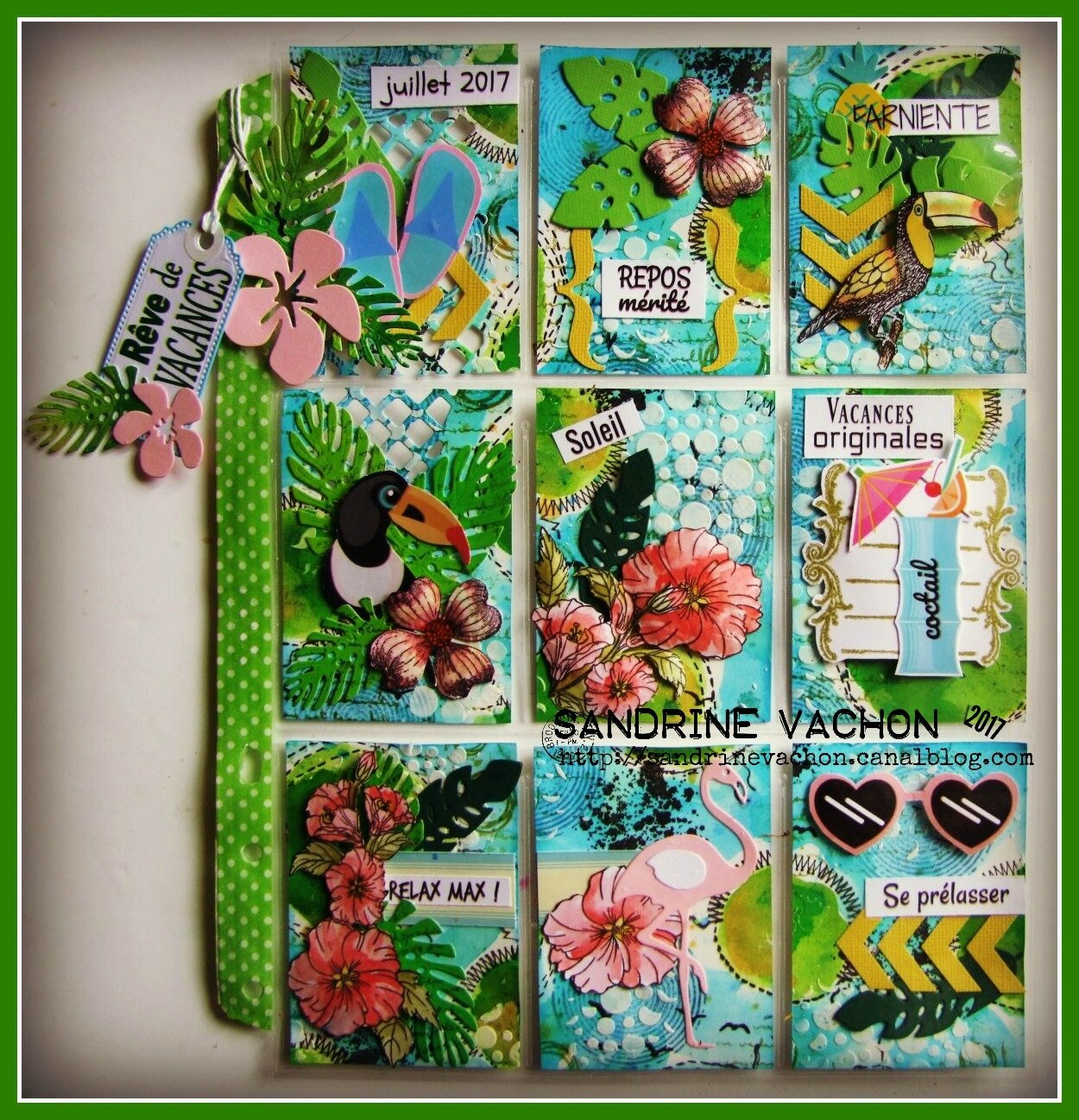 Sandrine VACHON Pocket letter REVE DE VACANCES